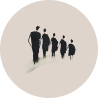 Familienaufstellung round sign Coaching Icon in Potsdam und Teltow Fläming