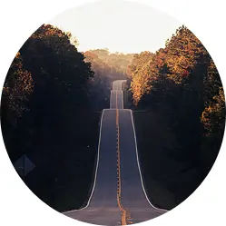 Langer-Weg-Illustration-Paarberatung Lange gerade Straße im Wald Illu Ziele Paartherapie